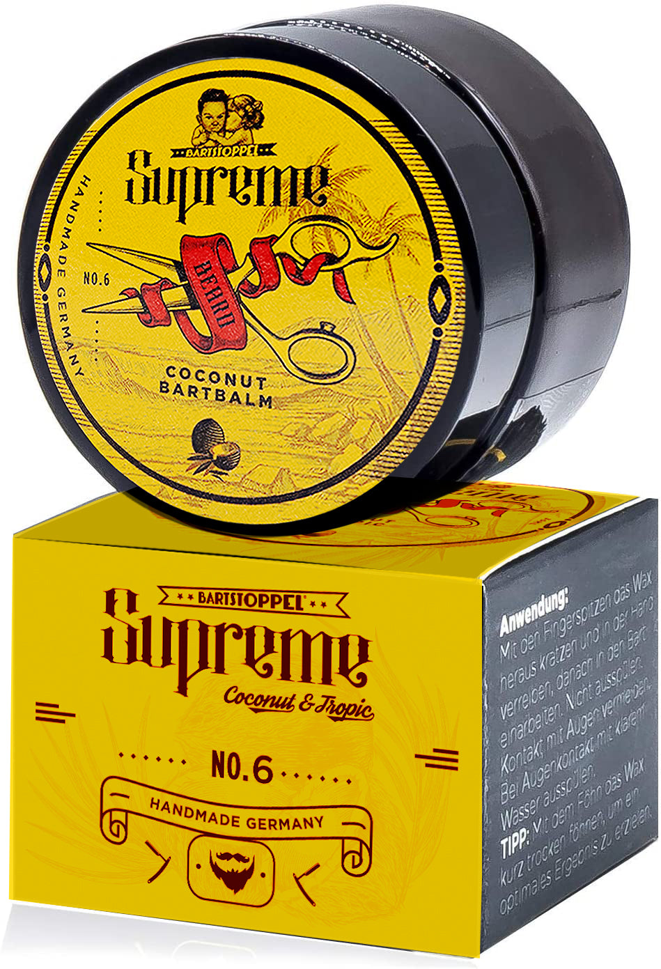 Coconut Balm Wax Bartstoppel